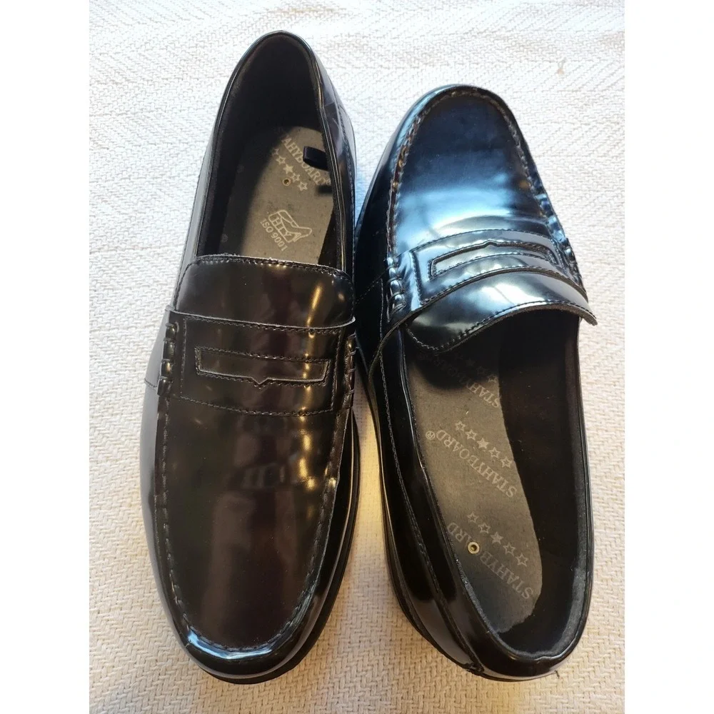Nunn Bush Loafers Dress Shoes Slip On Comfort Classic Black Mens Size